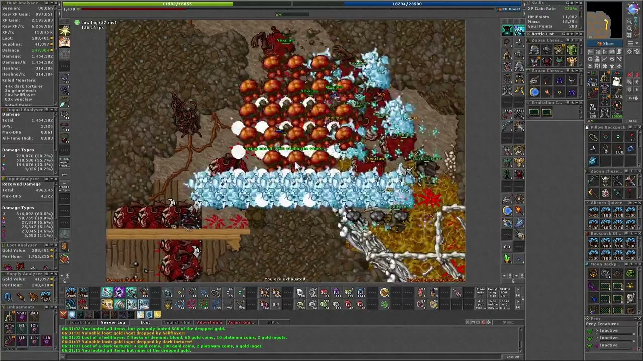 Tibia / DT Seal / Royal Paladin / 9kk+  raw exp / Level 1400+