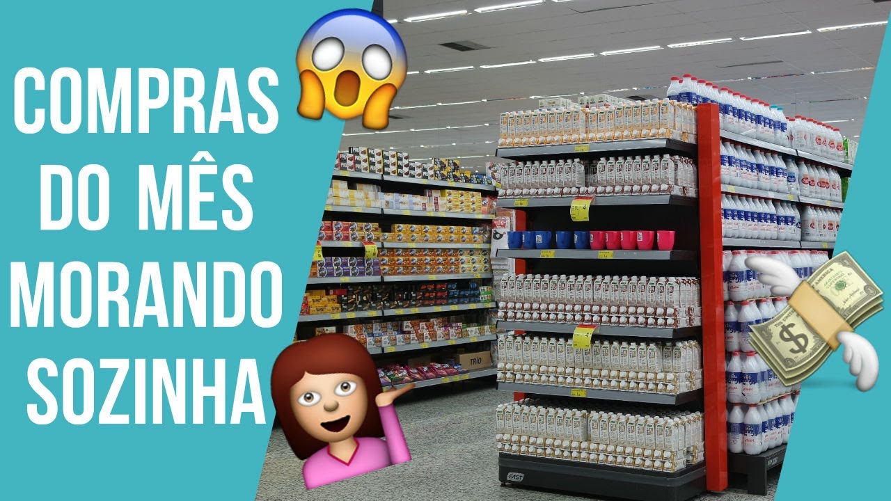 DIA DE COMPRAS NO MERCADO | COMPRAS DO M&Ecirc;S MORANDO SOZINHA #13
