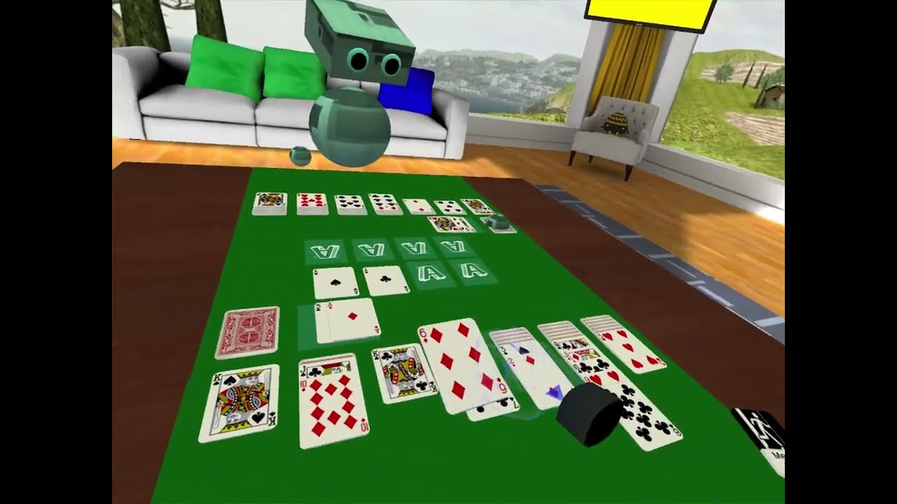 Power Solitaire VR / Playing One Of The Oldest Windows Games In Virtual Reality!
