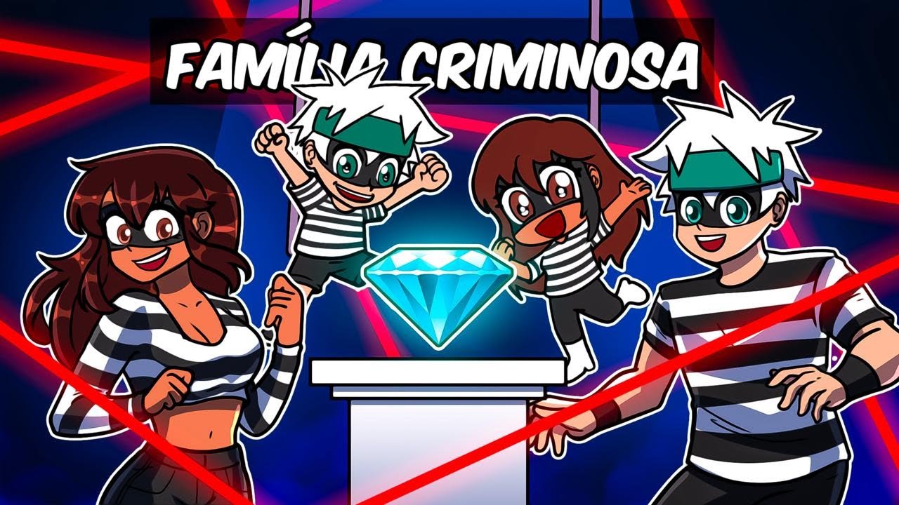 CRIEI UMA FAMÍLIA DE CRIMINOSOS no Minecraft