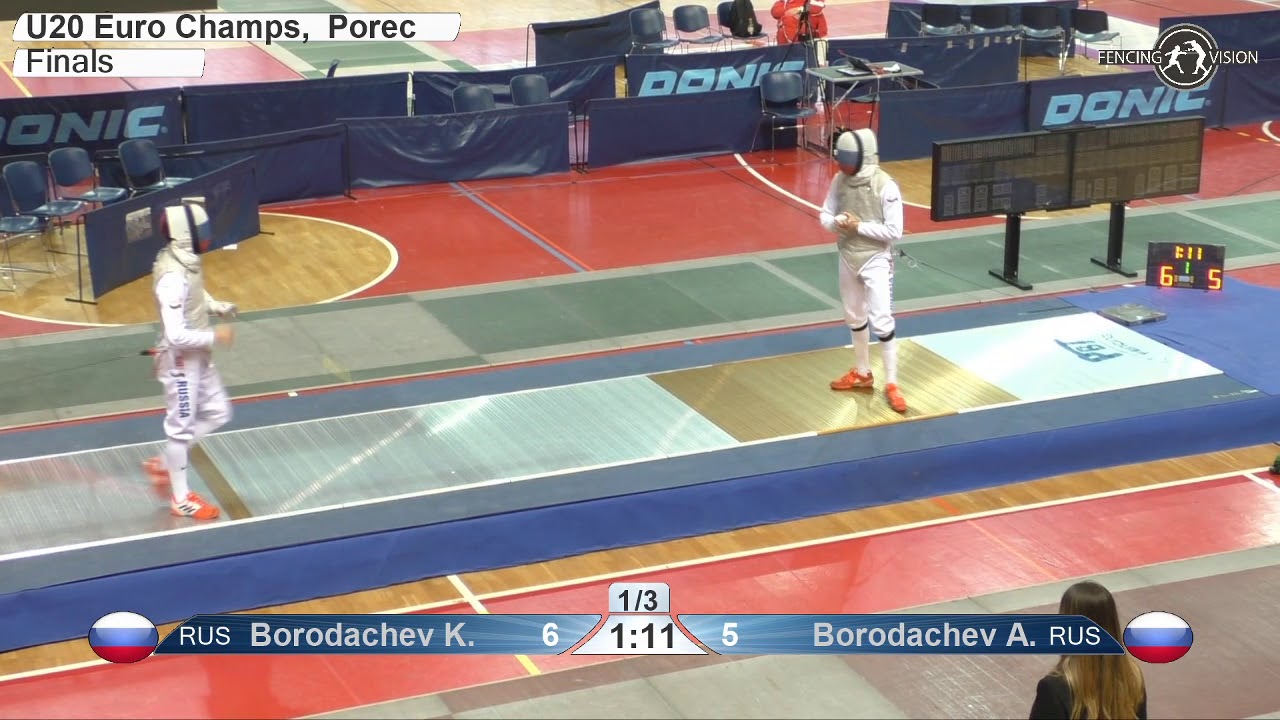 2020 xx P1 01 M F Individual Porec CRO ZC Juniors PODIUM BORODACHEV K RUS vs BORODACHEV A