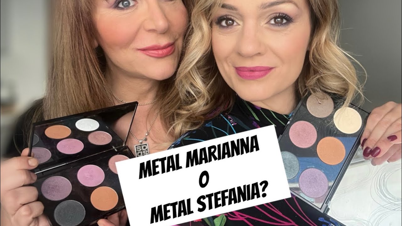 Io e Stefania ci trucchiamo insieme con due palette Metal