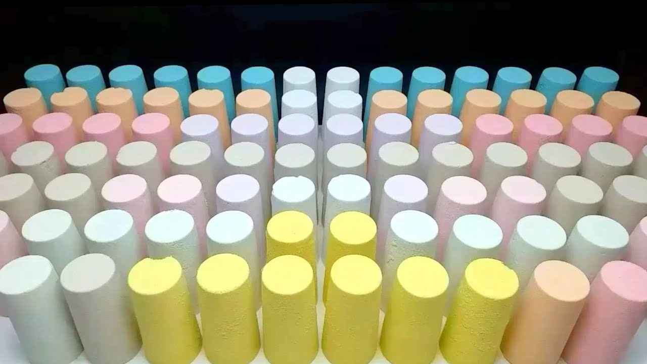 ASMR baking soda only palm crush | oddly satisfying