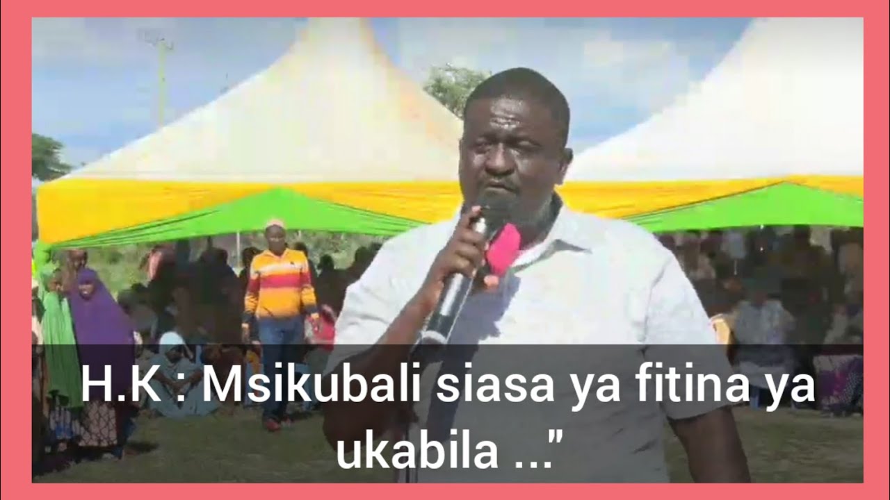 Hon Halkano Konso: Msikubali siasa ya fitina kutoka kaunti ya Marsabit.