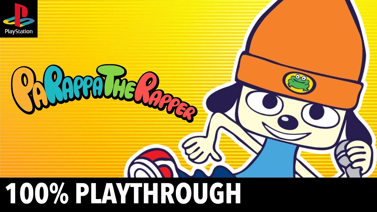 PaRappa The Rapper (PS) - 100% Playthrough (No Commentary)