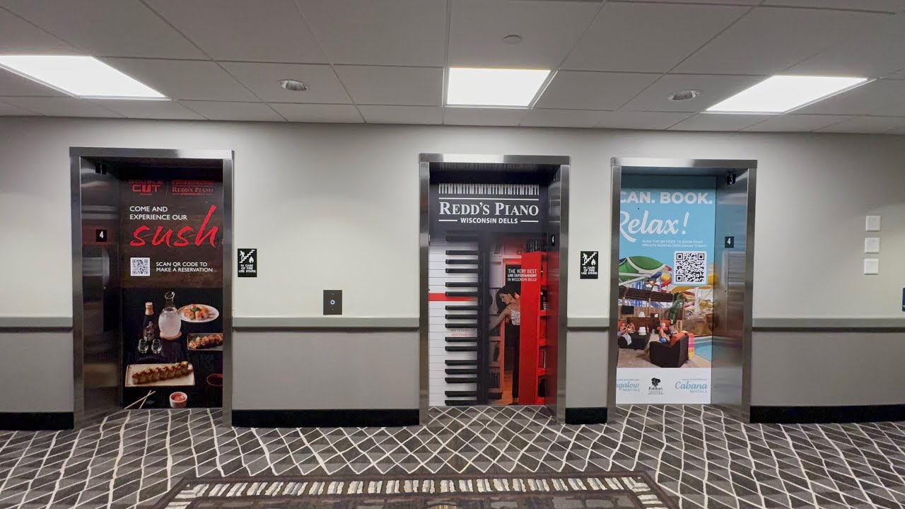 Otis Gen3 Traction Elevators + Hotel Tour at Kalahari Resorts: Wisconsin Dells, WI