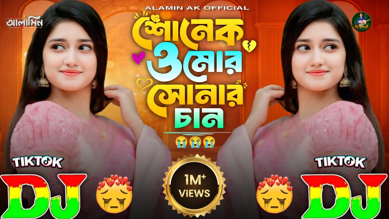 সনেক ও মোর সোনার চান | TIKTOK viral Dj Gan 🔥 2025 Dj Remix 😢 Sonek O Mor Sonar Chan | Sad Dj Gan
