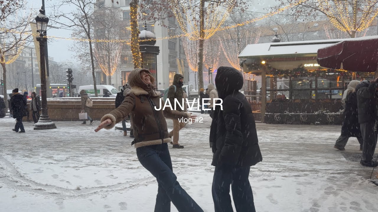 Vlog 2 - Paris sous la neige | ralentir et s'émerveiller