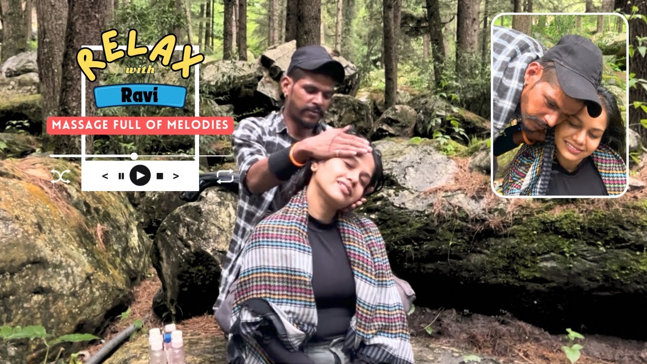 ASMR - Ravi Sings During The Massage | Head & Shoulder Massage By Ravi In Kasol 