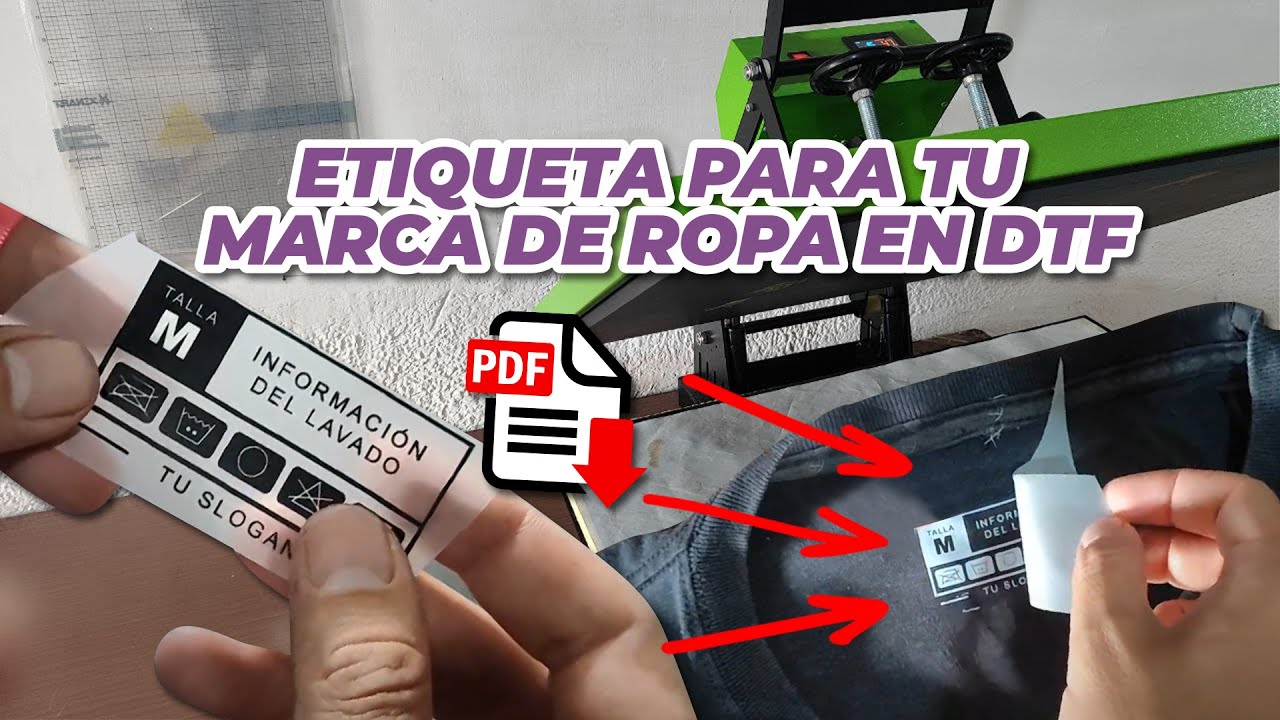 Como Estampar Etiquetas Para Ropa En DTF - Etiquetas de en DTF Fáciles Tutorial Paso a Paso