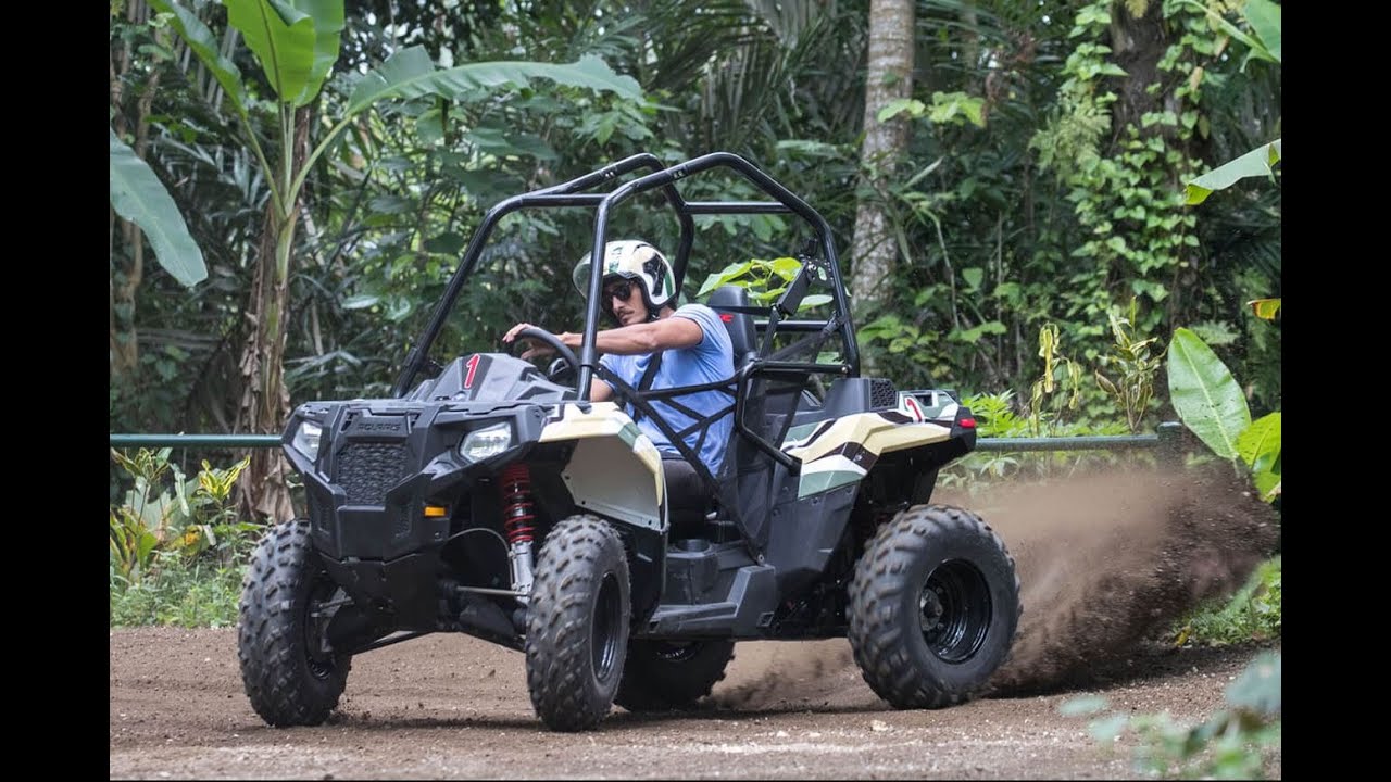 Bali ATV UTV Buggy racing through rain forest with crash!
