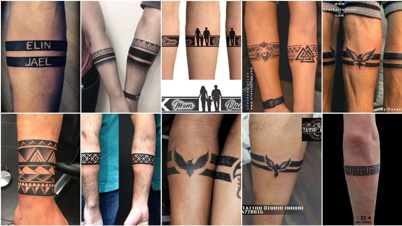 Simple Wrist Band Tattoo Ideas | Band Tattoo for Men | ARM BAND TATTOO FOR MEN 2021 -22