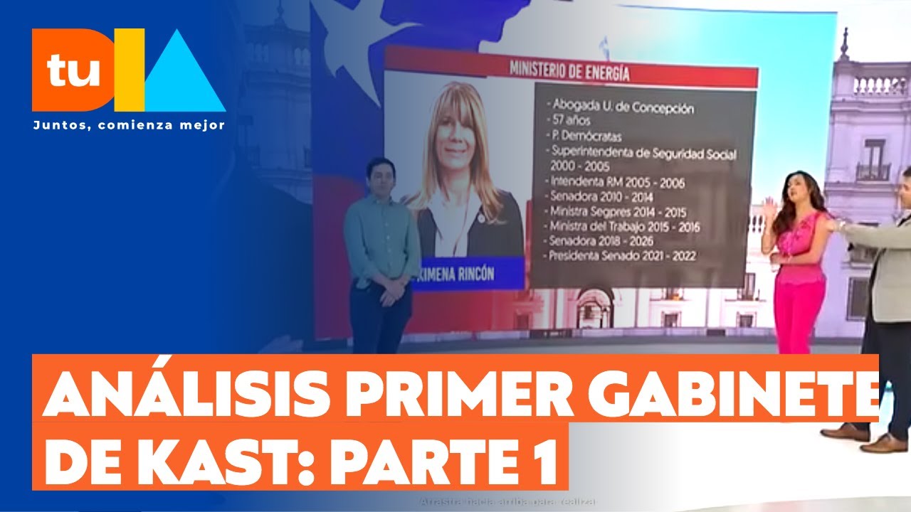 Análisis de futuros ministros del Presidente electo José Antonio Kast: Primera parte | Tu Día