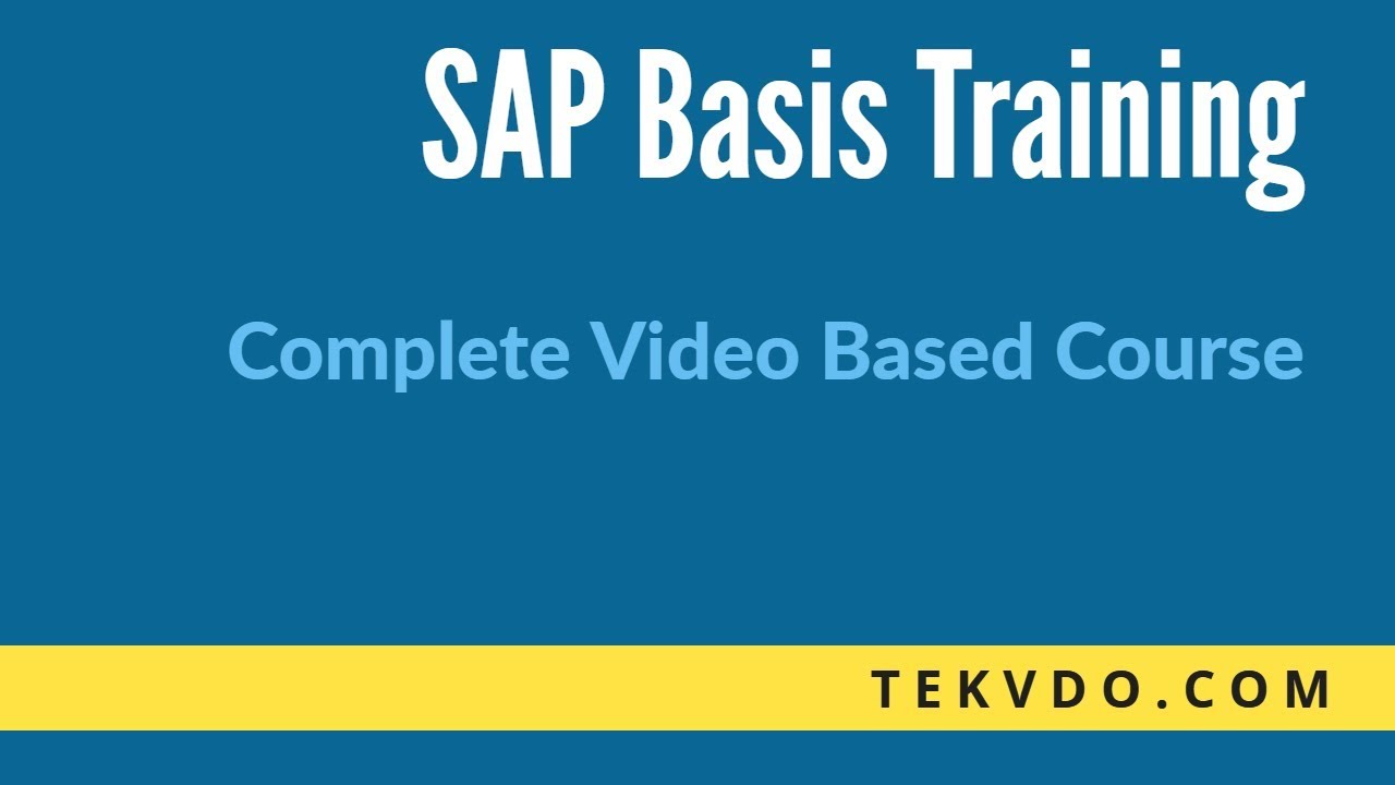 SAP Basis Training - Operation Mode Deep Dive - SAP Basis videos