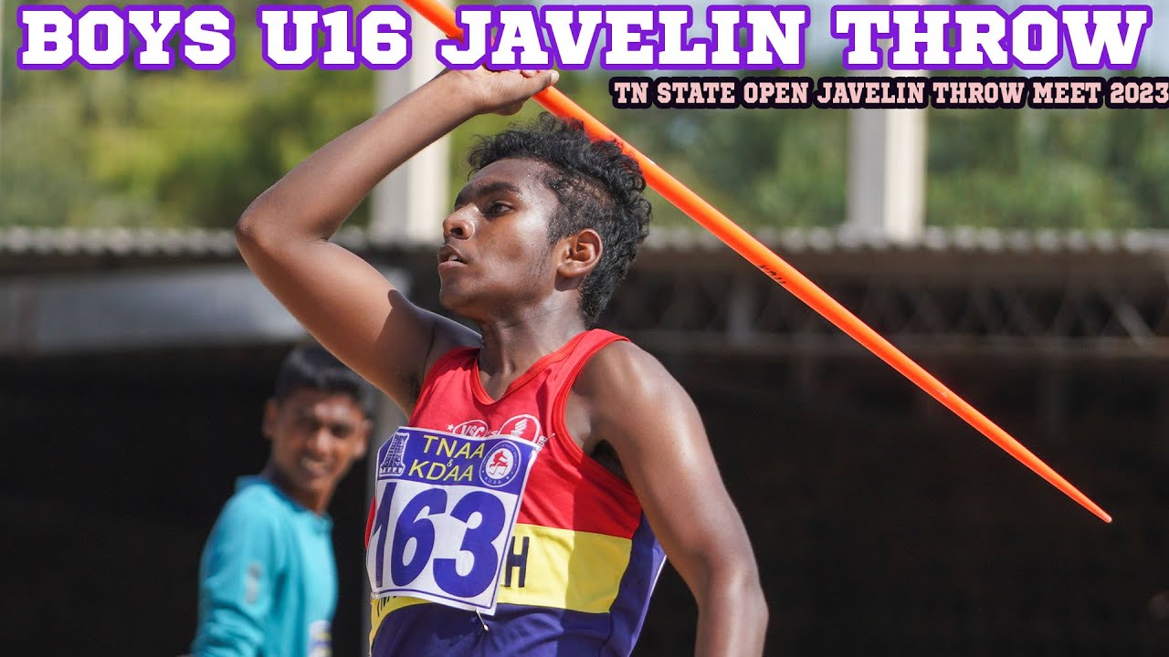 Javelin throw boys U16 || 2nd Tamil Nadu State Open Javelin throw Championships 2023