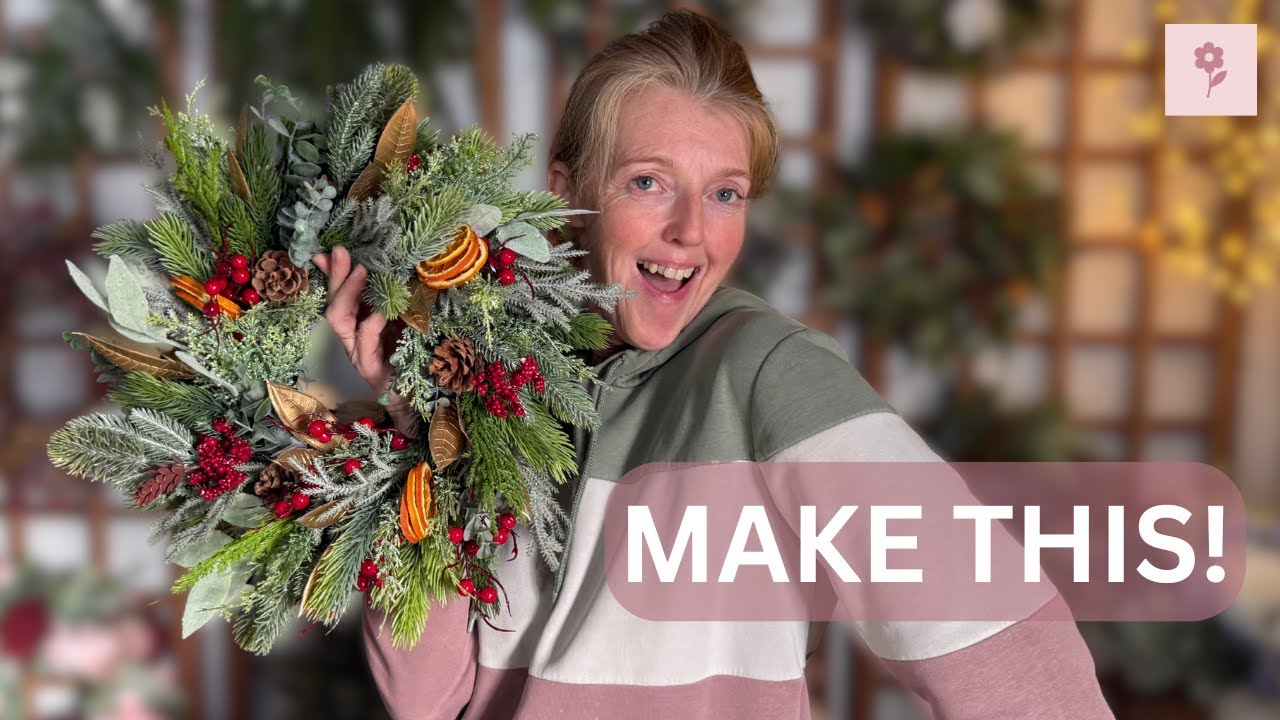 HOW TO MAKE AN ARTIFICIAL CHRISTMAS WREATH