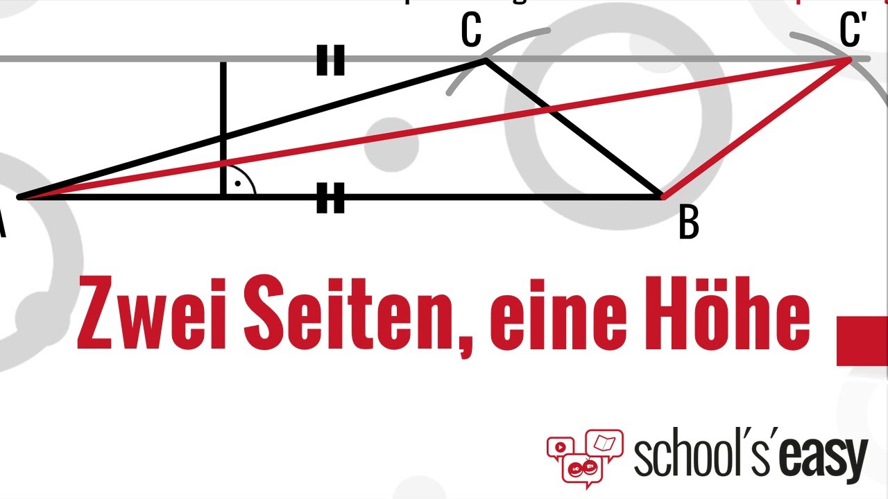 Zwei Seiten, eine Höhe - Dreieck konstruieren