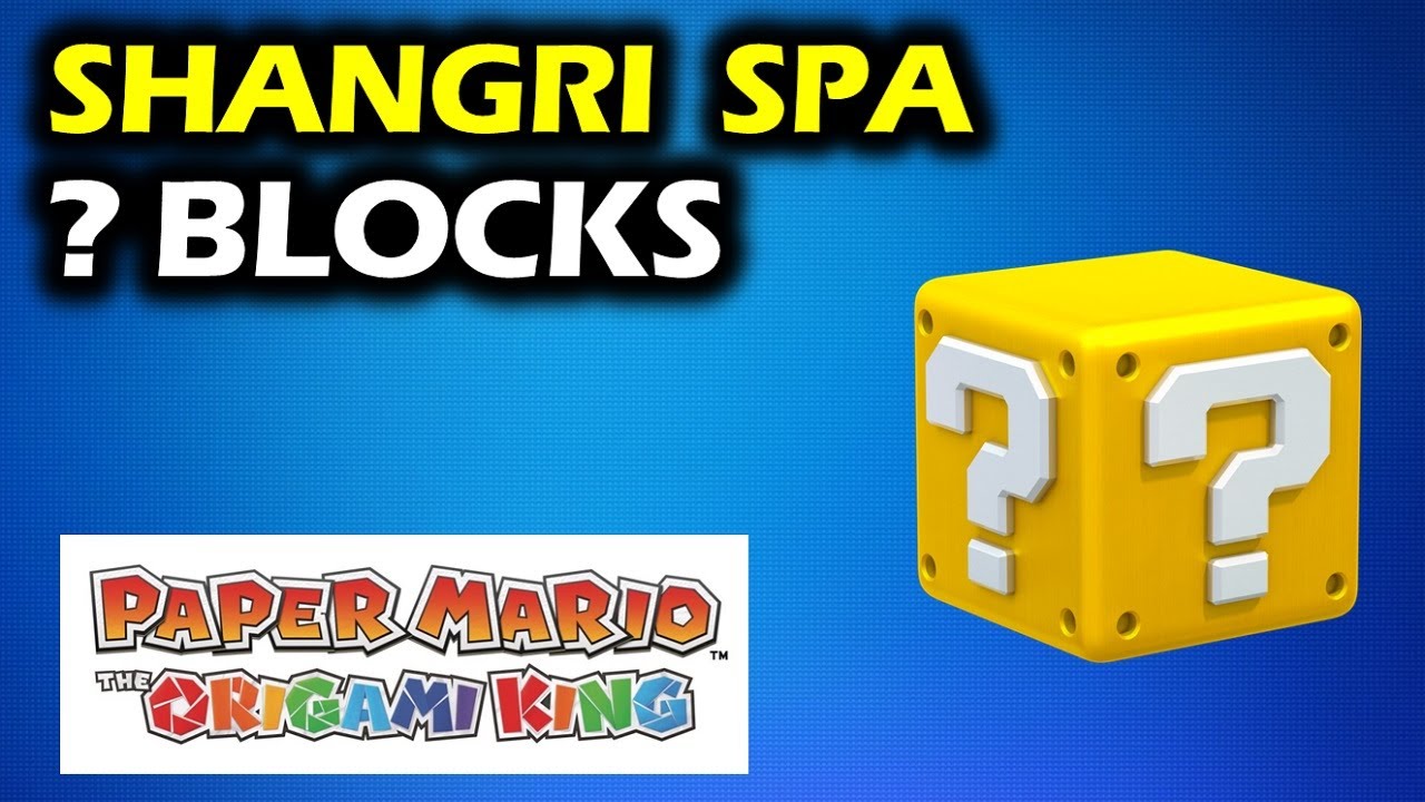 Shangri Spa: All ?-Block Locations | Paper Mario The Origami King Walkthrough