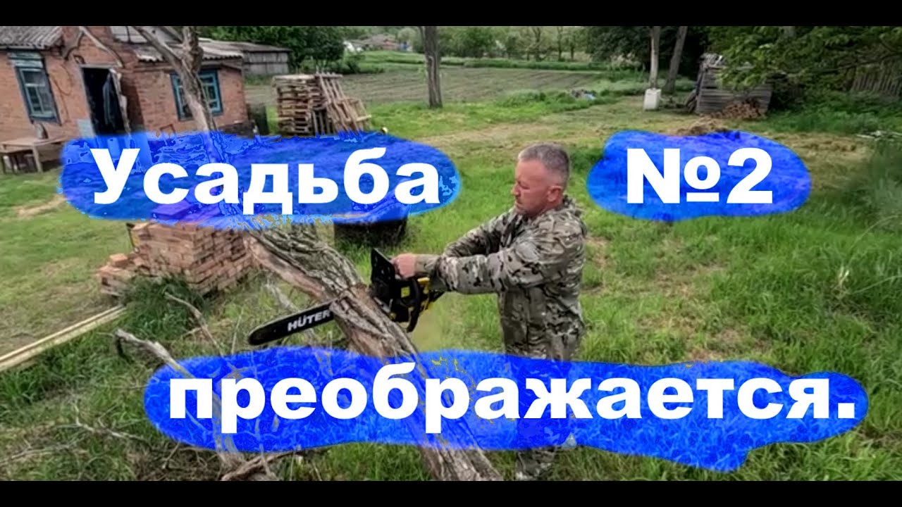 #258 Пилим заваленное дерево. Будка для Симки.