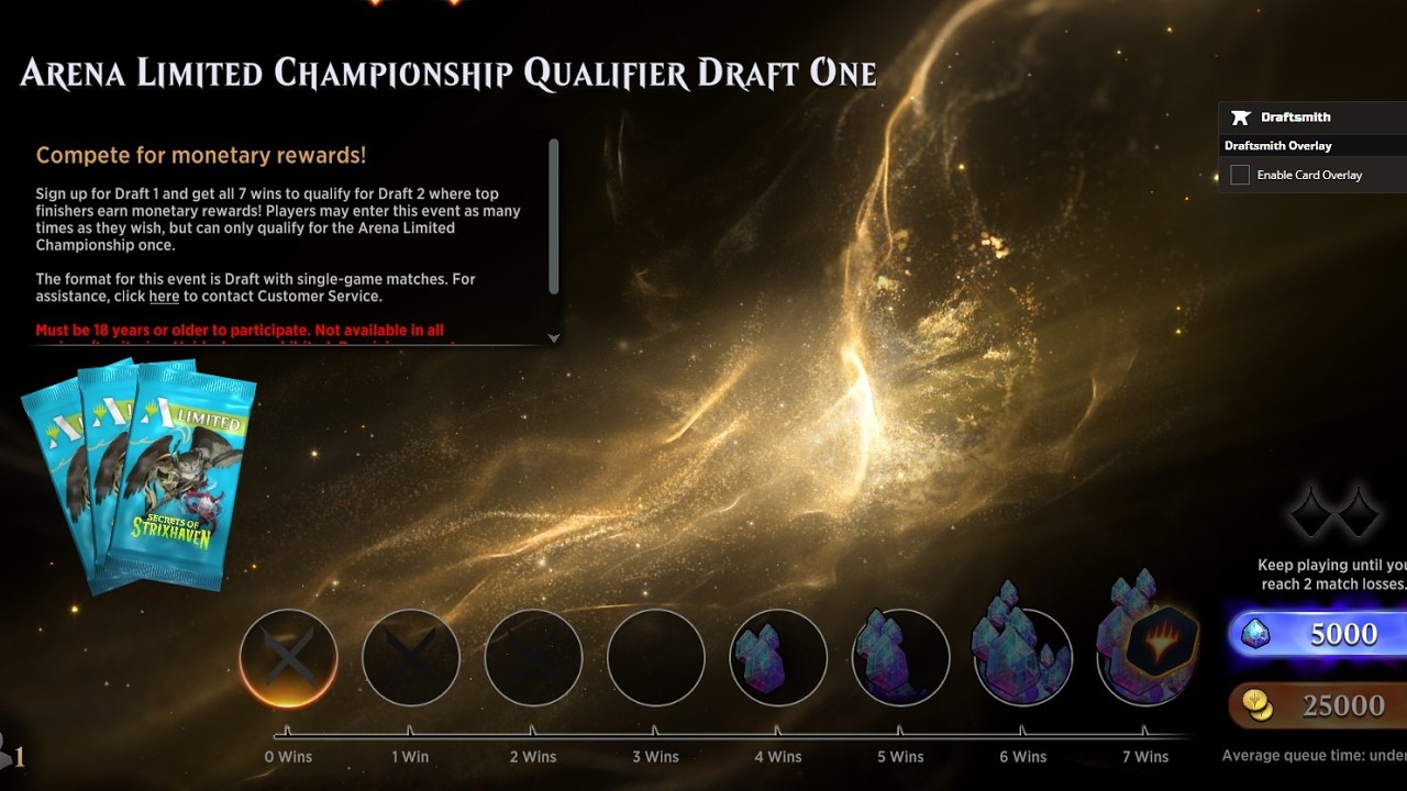 Arena Limited Championship Qualifier Draft 1 | Secrets of Strixhaven Draft Event | MTG Arena