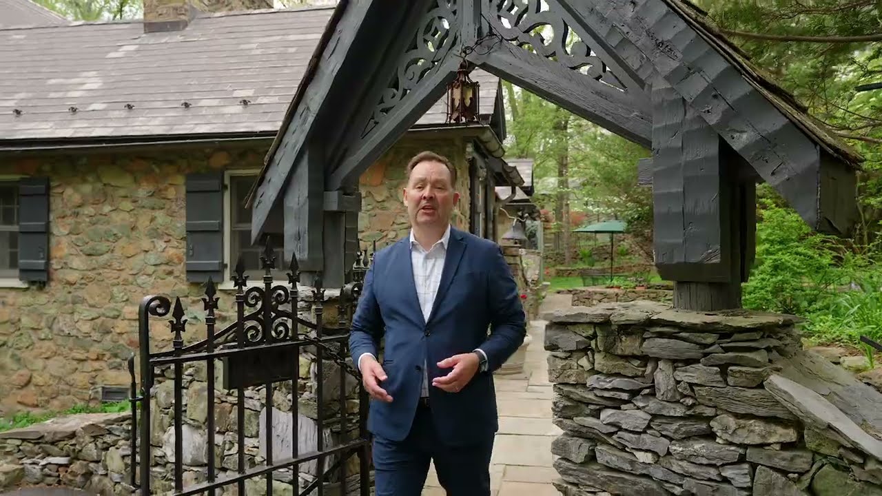 Presenting Llanmeath, an exceptional 1934 stone country house in Bluemont, Virginia