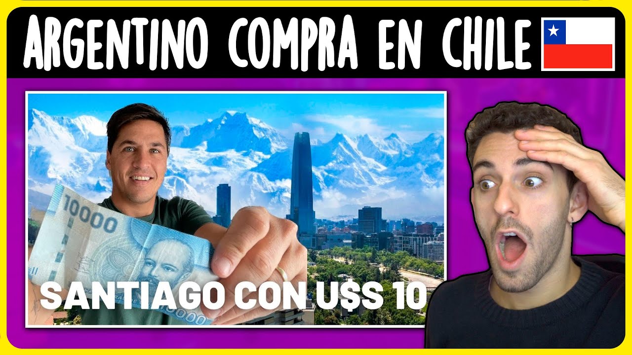 ARGENTINO reacciona a 👉Cosas QUE podes COMPRAR en CHILE 😱 #chile #reaccion