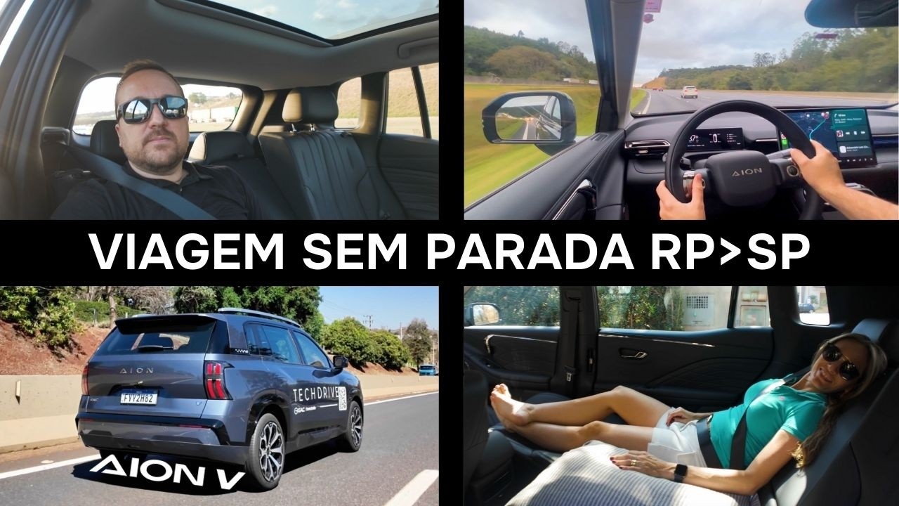 1ª Viagem Gac Aion V SEM PARAR de Ribeirão Preto até São Paulo - Luxo e Autonomia Juntos! + de 300km