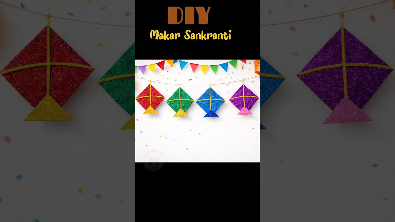 Makar Sankranti DIY Kite Wall Decor ✨🪁 
