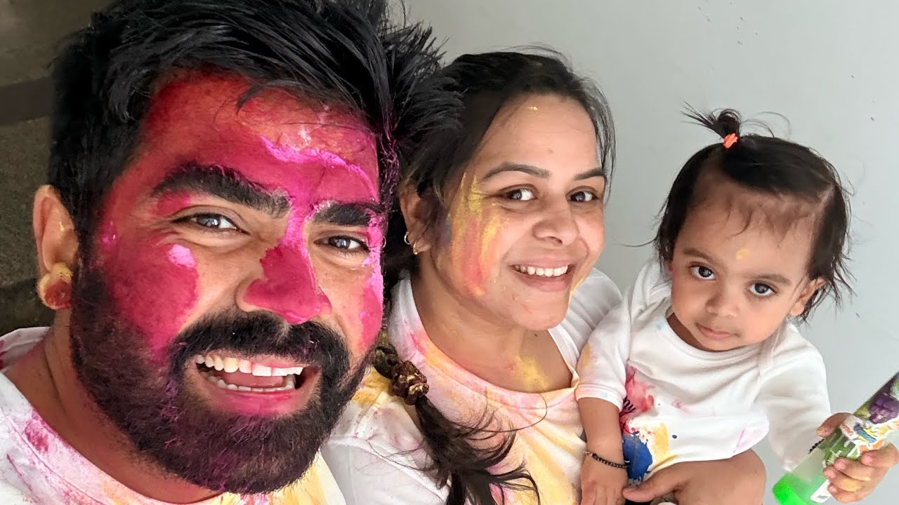 Vlog 19 | Canada se India aa kar Sidhe holi kheli | DJ | Dance | thandai @PunjabiMeetsBongVlogs 