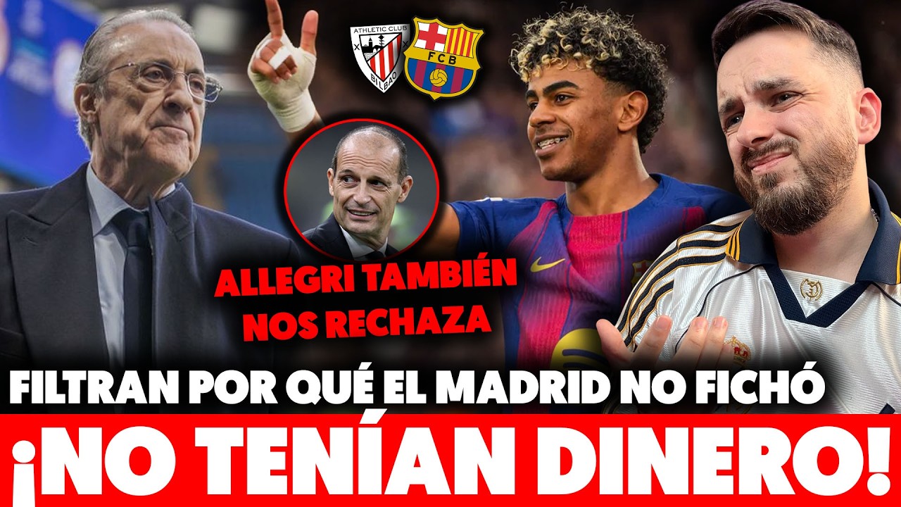 💥DESVELAN que el MADRID… ¡NO TENÍA DINERO para FICHAR! · BARÇA se la JUEGA vs ATHLETIC ¿PINCHAZO?