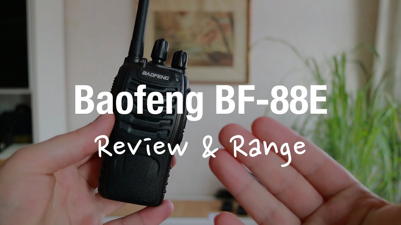 Baofeng BF-88e PMR Two Way Radio (Review and Range Test)