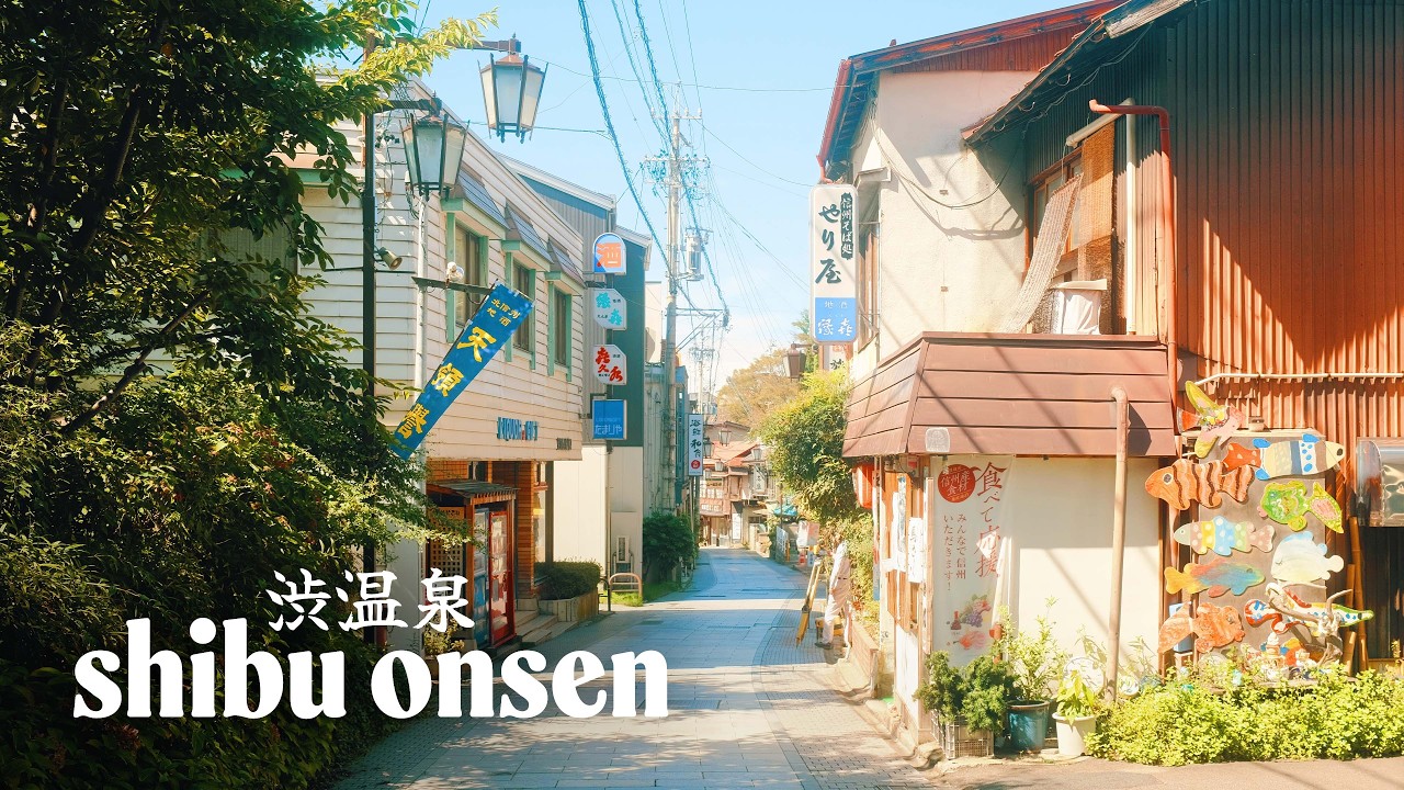 Shibu Onsen, Nagano · Charming Hot Spring Town in the Japanese Alps · 4K Walking Tour with Captions