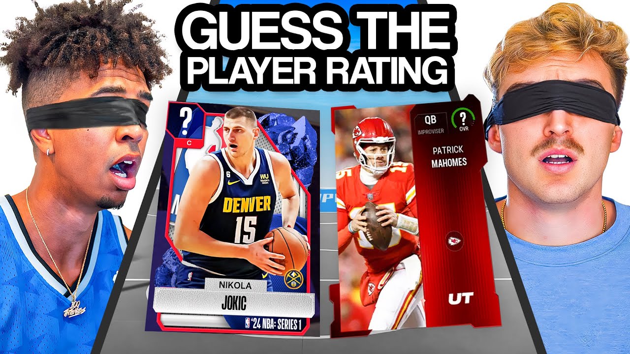 Guess The NBA vs. NFL Player Ratings! w/ MMG