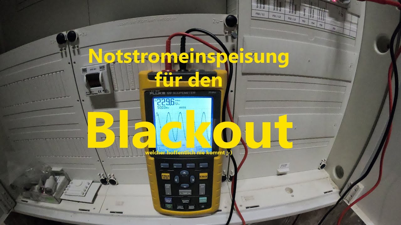 Notstromeinspeisung - kurze Vorstellung und erster Testlauf