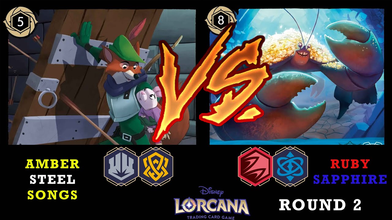 Amber Steel Songs VERSUS Ruby Sapphire - ROUND 2 - Disney Lorcana