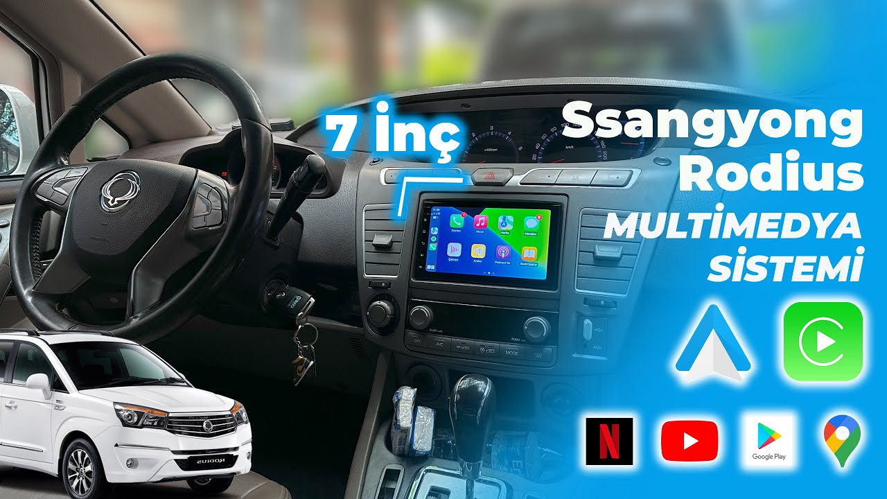 Ssangyong Rodius ➡  CARPLAY & ANDROİDAUTO DESTEKLİ ANDROİD MULTİMEDYA SİSTEMİ 22-1904