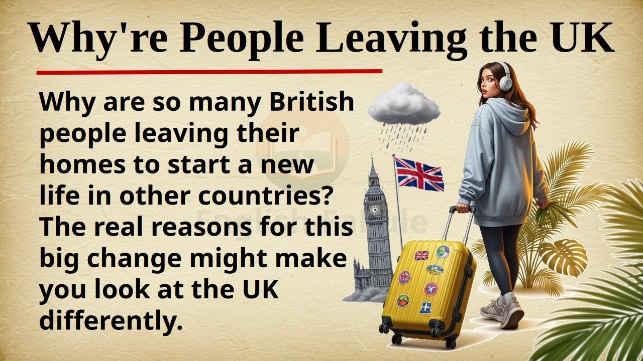 Why're People Leaving the UK? || 🇬🇧✈️ Learn English Through Story Level 2 || Graded Reader 🎧