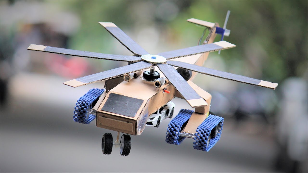 How To Make a Helicopter - military airplane