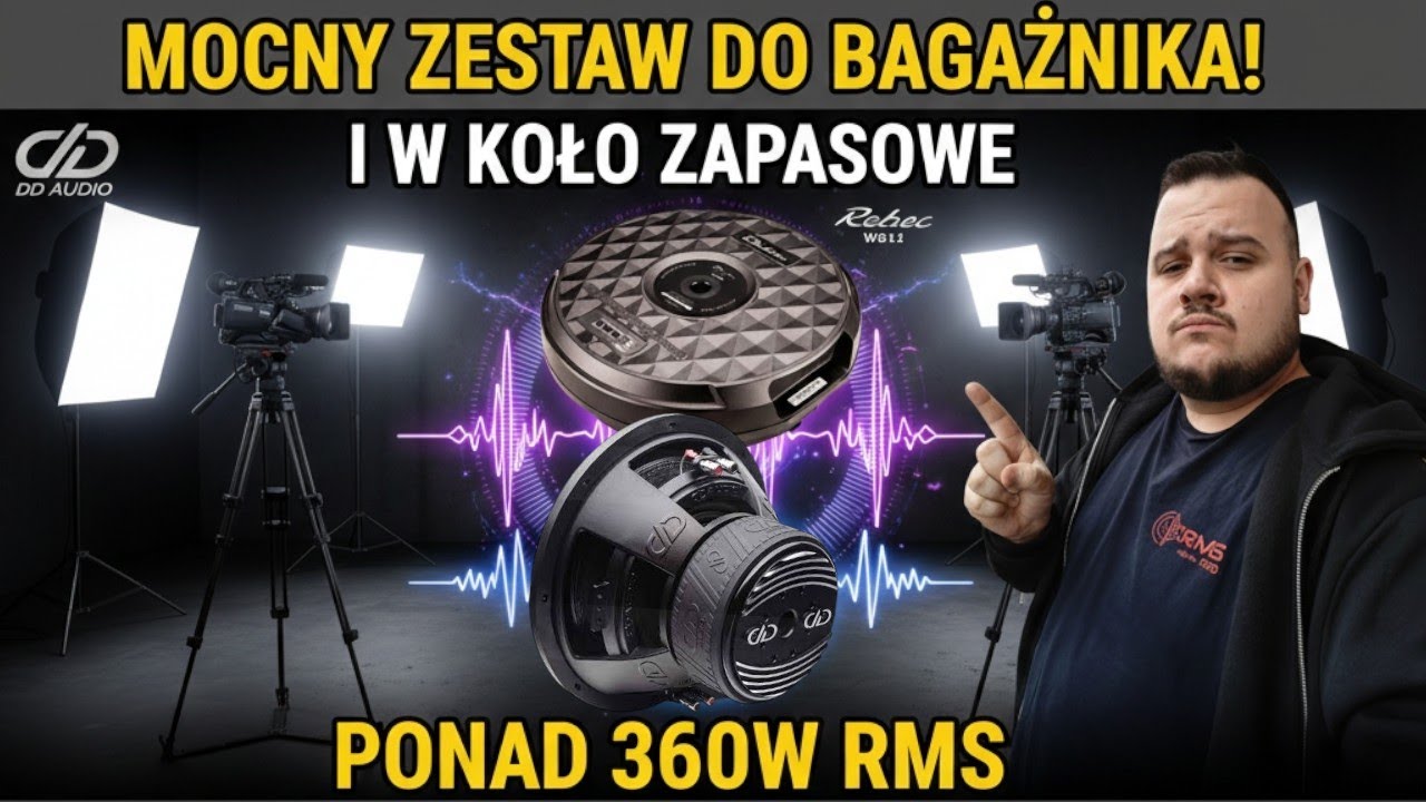 Subwoofer w koło zapasowe, czy to ma sens? Rebec WB11 360w ten to ma mocne uderzenie ! Wielki powrót