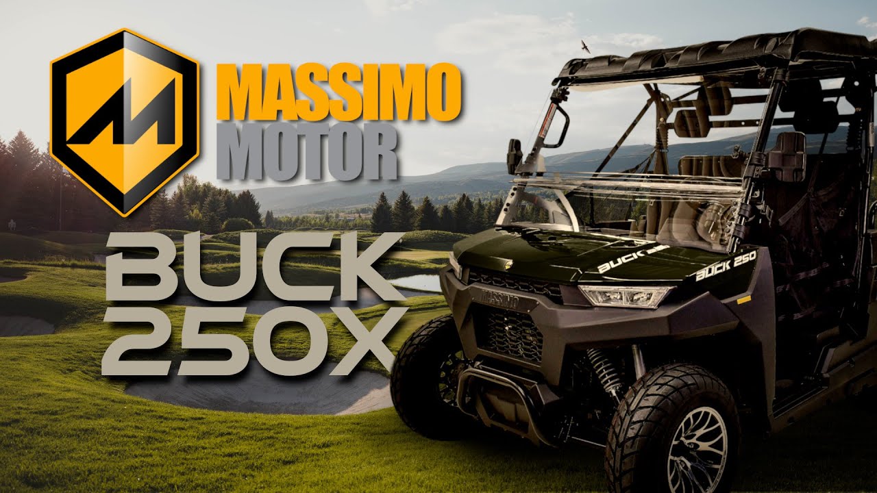 Massimo Buck 250X 4 Seater + Flatbed | Lightweight UTV Side by Side