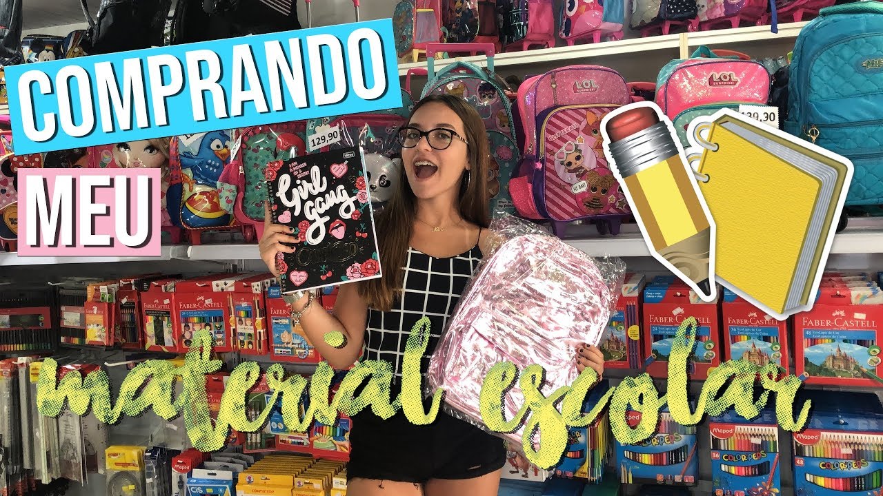 COMPRANDO MEU MATERIAL ESCOLAR 2019
