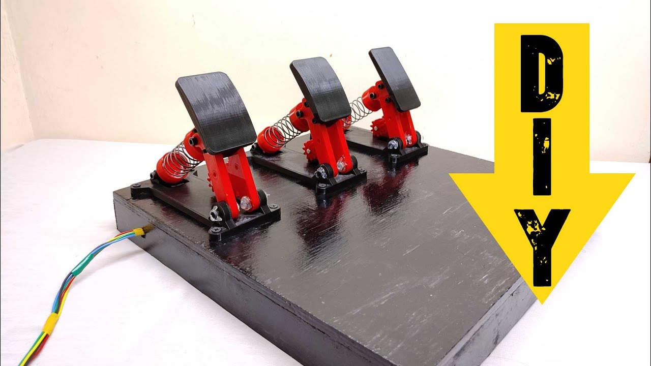 DIY GAMING STEERING WHEEL PEDALS