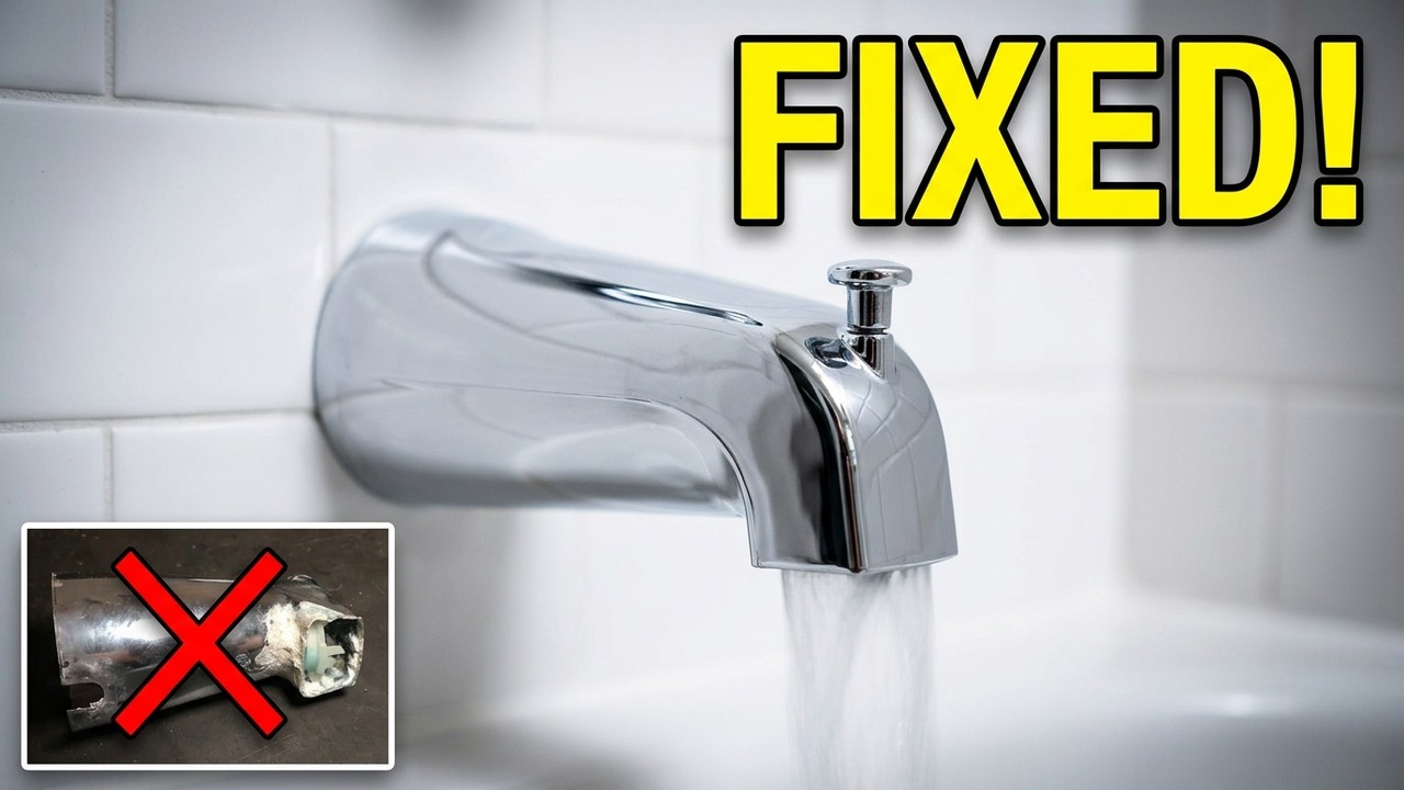 How to Replace a Leaking Tub Spout with Diverter