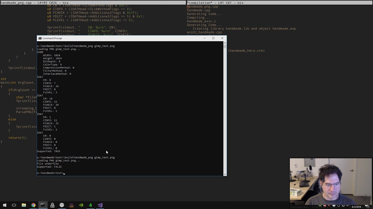 Handmade Hero Day 454 - Parsing ZLIB Headers