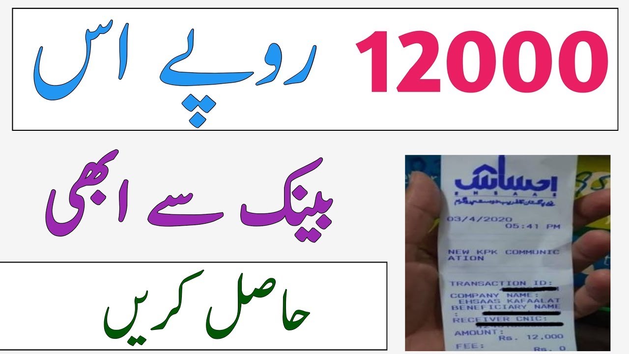 New Updates| INSAAF IMDAD CASH | Ehsaas 12000 Payment Start Today by Vickey Tech