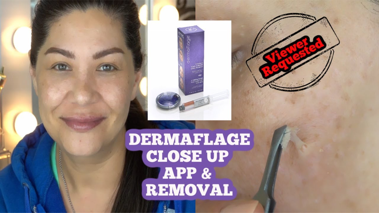 DERMAFLAGE SUPER ZOOM UP CLOSE Application, Water Test, and Removal - Bare Faced!