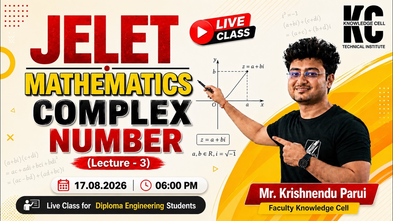 JELET 2027 | MATHEMATICS | Complex Number | Complete Concept | Diploma Engineering Students | Lec -3