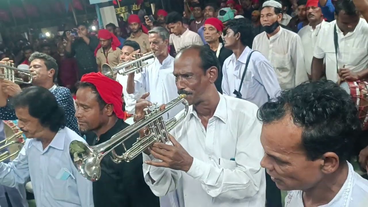 গড়পাড়া ইমাম বাড়ি ৯ই মহরম হায় কাসেম মিউজিক পালোড়ার ব্যানপারটি Garparar mohorom hai kasem music