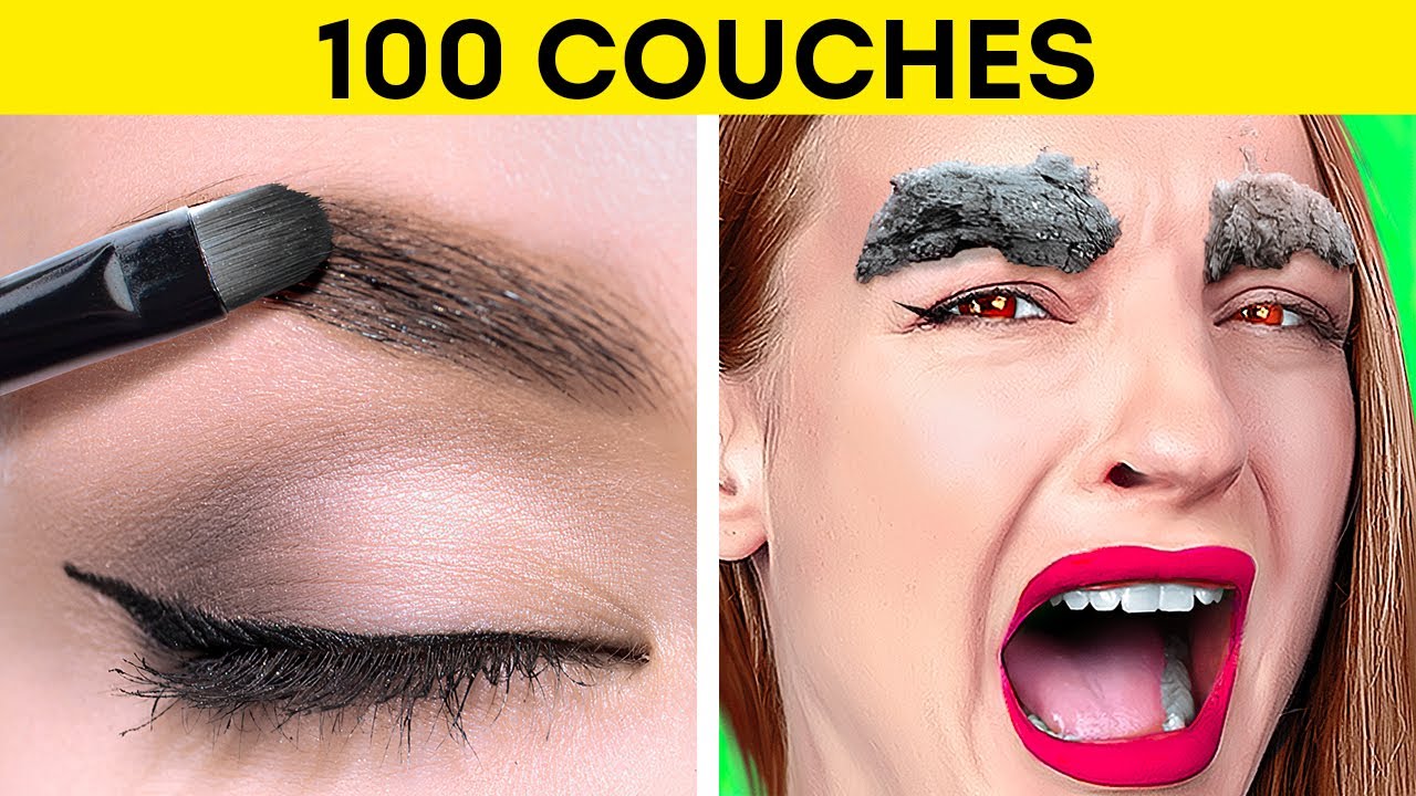 DÉFI DES 100 COUCHES || Nourriture, Maquillage, Vêtements Et Papier Toilette par 123 GO! GOLD