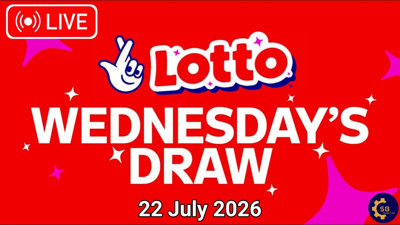 The National Lottery Lotto Draw Live results from Wednesday 22 July 2026 | tonight's lotto Draw
